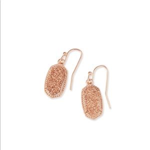 Kendra Scott Lee Rose Gold drop earrings
